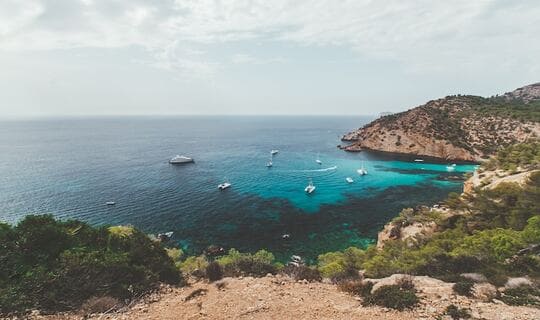 Palma De Mallorca Majorca Majorica Balearic Island landscape sea view beach Azure Blue