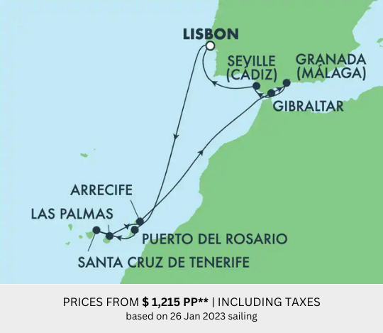 10-DAY - Europe Spain, Gibraltar & Canary Islands - Norwegian Sun 10-DAY - Europe Spain, Gibraltar & Canary Islands - Norwegian Sun