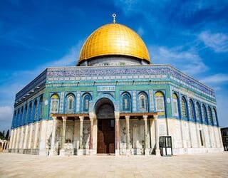 Dome of the Rock, Jerusalem, Israel. Jerusalem is on a typical itinerary of Silversea Cruises to the indian ocean