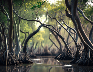 The Mangrove, a Natural beauty spots in Mozambique given due to the pristine natural estuary