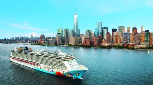 Norwegian Breakaway in New York - part of the Norwegian cruise line breakaway plus class ships