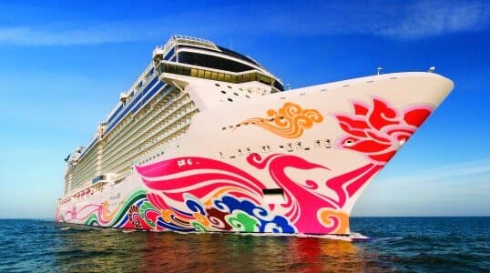 Norwegian Joy at sea