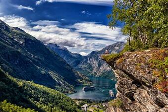 A MSC Cruise Ship in Geiranger, Norway | Damir Spanic