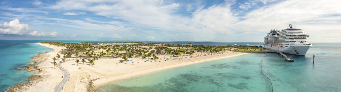 MSC Meraviglia calling in Ocean Cay MSC Marine Reserve