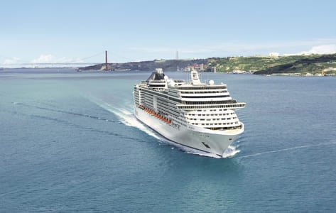 MSC Divina in Lisbon, Portugal