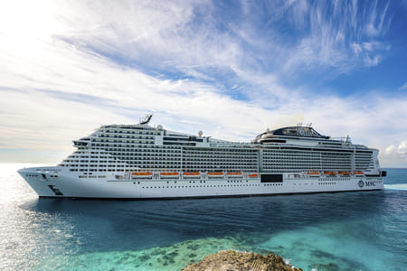 MSC Meraviglia at Ocean Cay MSC Marine Reserve