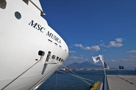 MSC Musica in the harbour