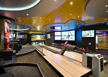 Bowling alley on MSC Splendida