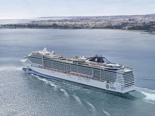 Picture of MSC Divina on one of msc's mediterranean cruise departure