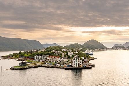 Ålesund, Norway the entrance of the port | 446x298