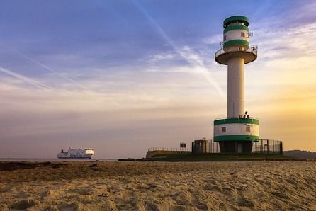 Lighthouse Falcke Stein, Kiel, Germany | 446x298